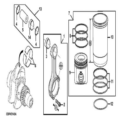 Group 48: Piston and Connecting Rod, continued  第48組：活塞和連桿，“GM93289,”“GM93285,”“GM91650,”“GM85414,”“GM85412,”“GM85410,”“GM